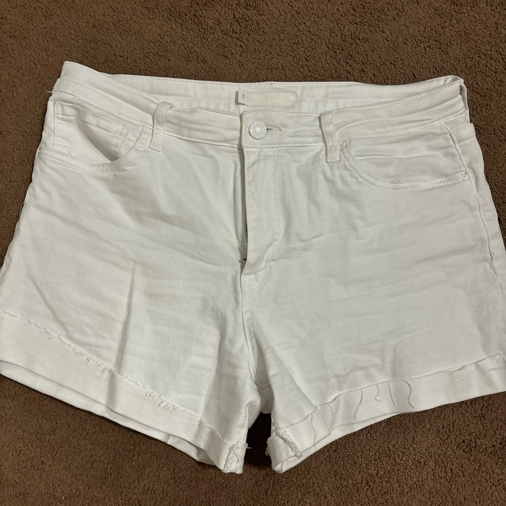 White Kut Jean shorts. Size 12